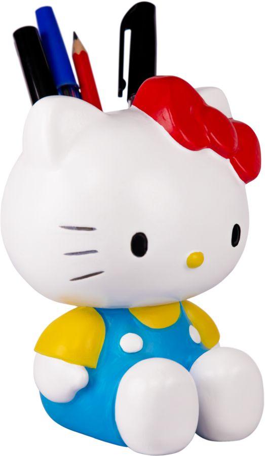 IKO1968 Hello Kitty - Sitting in Blue Overalls Pen Holder - Ikon Collectables - Titan Pop Culture