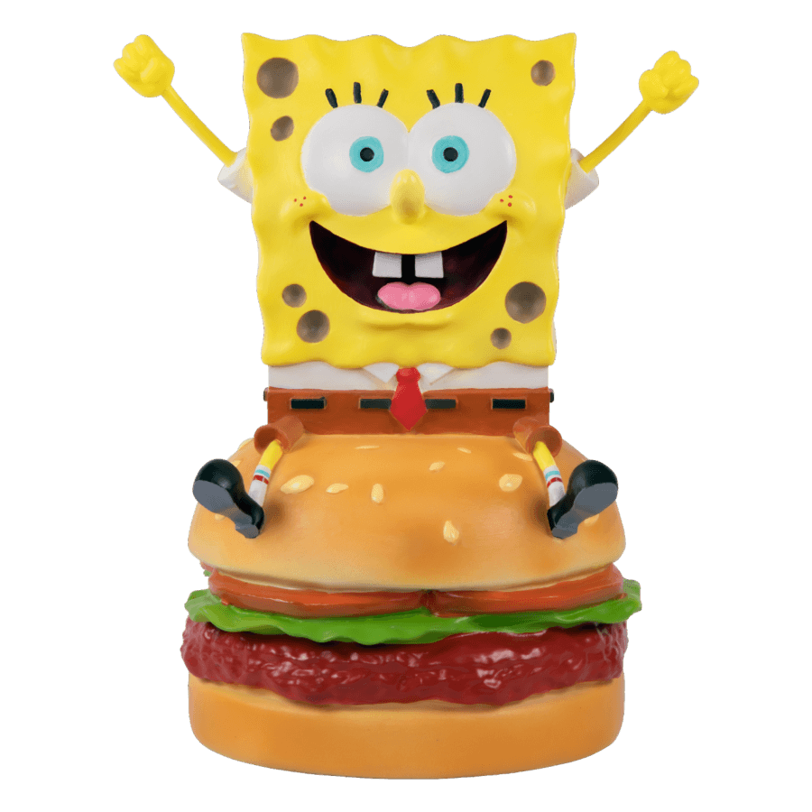 IKO1990 Spongebob SquarePants - SpongeBob on Hamburger Resin Statue - Ikon Collectables - Titan Pop Culture