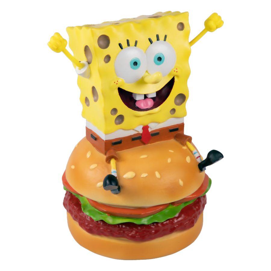 IKO1990 Spongebob SquarePants - SpongeBob on Hamburger Resin Statue - Ikon Collectables - Titan Pop Culture