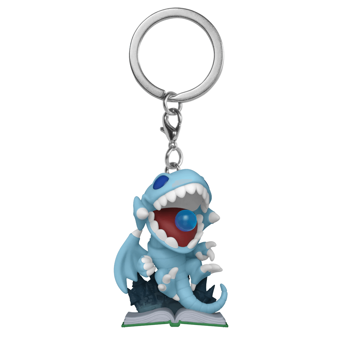  Yu-Gi-Oh - Blue Eyes Toon Dragon Glow Pop Keychain [RS] - Funko - Titan Pop Culture