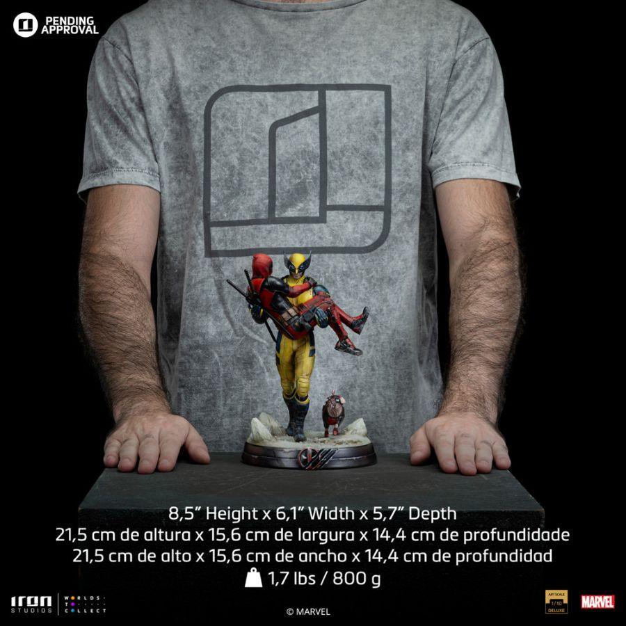 IRO55855 Marvel - Deadpool & Wolverine Deluxe 1:10 Scale Statue - Iron Studios - Titan Pop Culture