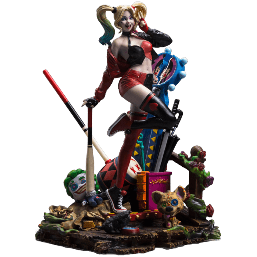 IRO55978 Batman - Harley Quinn (Gotham City Sirnes) Deluxe 1:10 Statue - Iron Studios - Titan Pop Culture