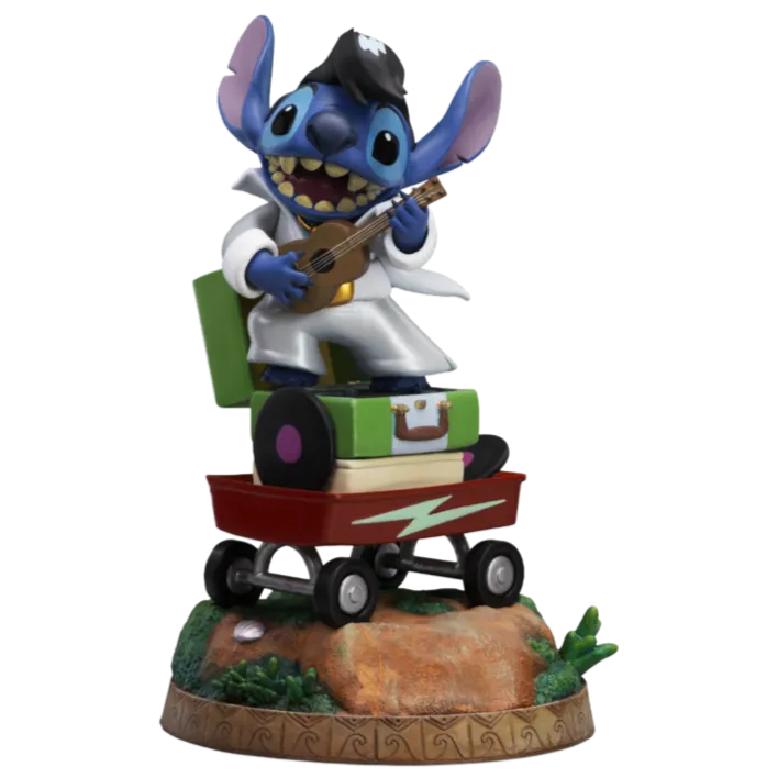 IRO56104 Lilo & Stitch - Stitch (King of Rock) 1:10 Scale Statue - Iron Studios - Titan Pop Culture