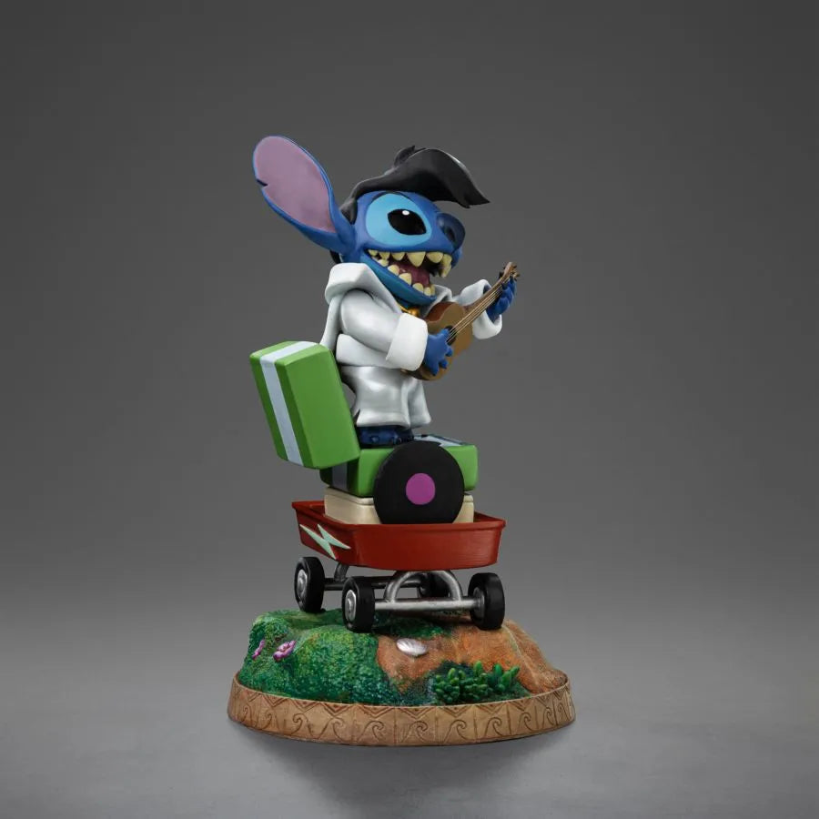 IRO56104 Lilo & Stitch - Stitch (King of Rock) 1:10 Scale Statue - Iron Studios - Titan Pop Culture