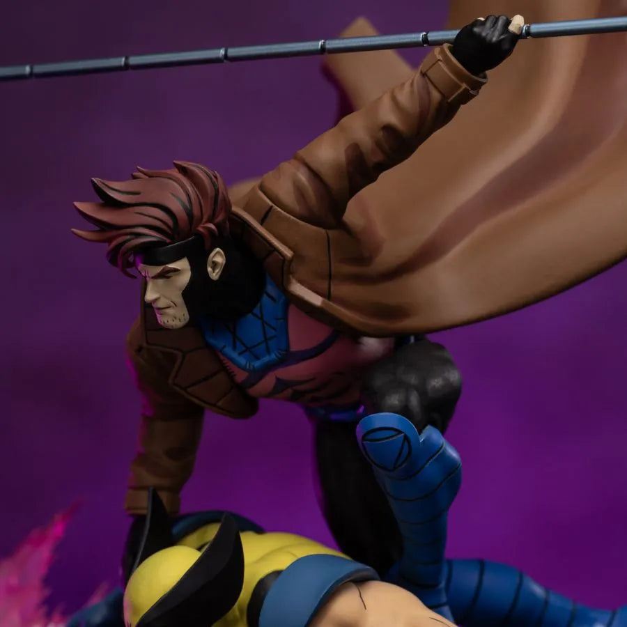 IRO56616 X-Men - '97 Gambit & Wolverine Deluxe 1:10 Scale Statue - Iron Studios - Titan Pop Culture