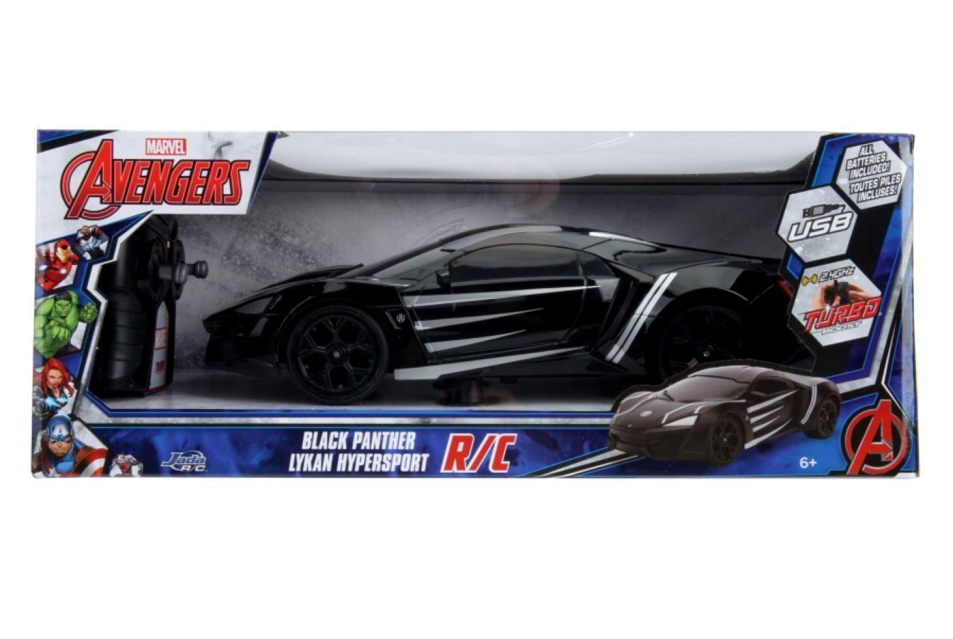 Marvel Comics - Lykan Hypersport (Black Panther) 1:16 Scale Remote Control Car