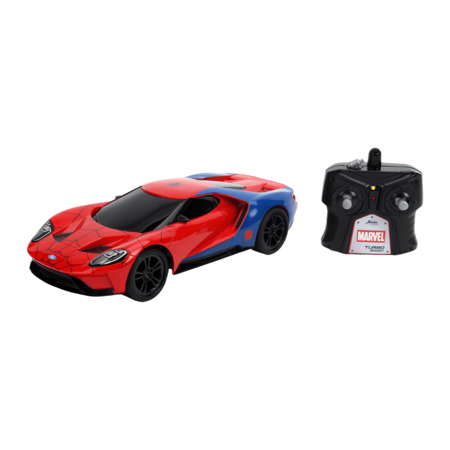 JAD30760 Marvel Comics - 2017 Ford GT (Spider-Man) 1:16 Scale Remote Control Car - Jada Toys - Titan Pop Culture