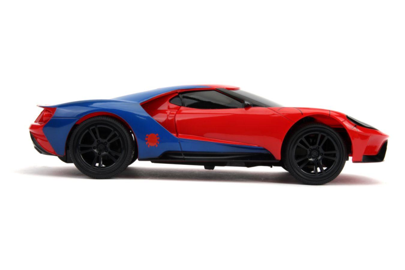 JAD30760 Marvel Comics - 2017 Ford GT (Spider-Man) 1:16 Scale Remote Control Car - Jada Toys - Titan Pop Culture