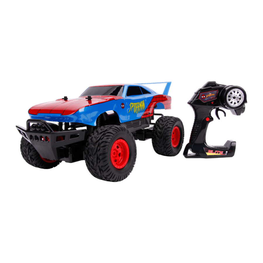 JAD30761 Hollywood Rides - Dodge Charger Daytona (Spider-Man) 1:12 Remote Control Car - Jada Toys - Titan Pop Culture