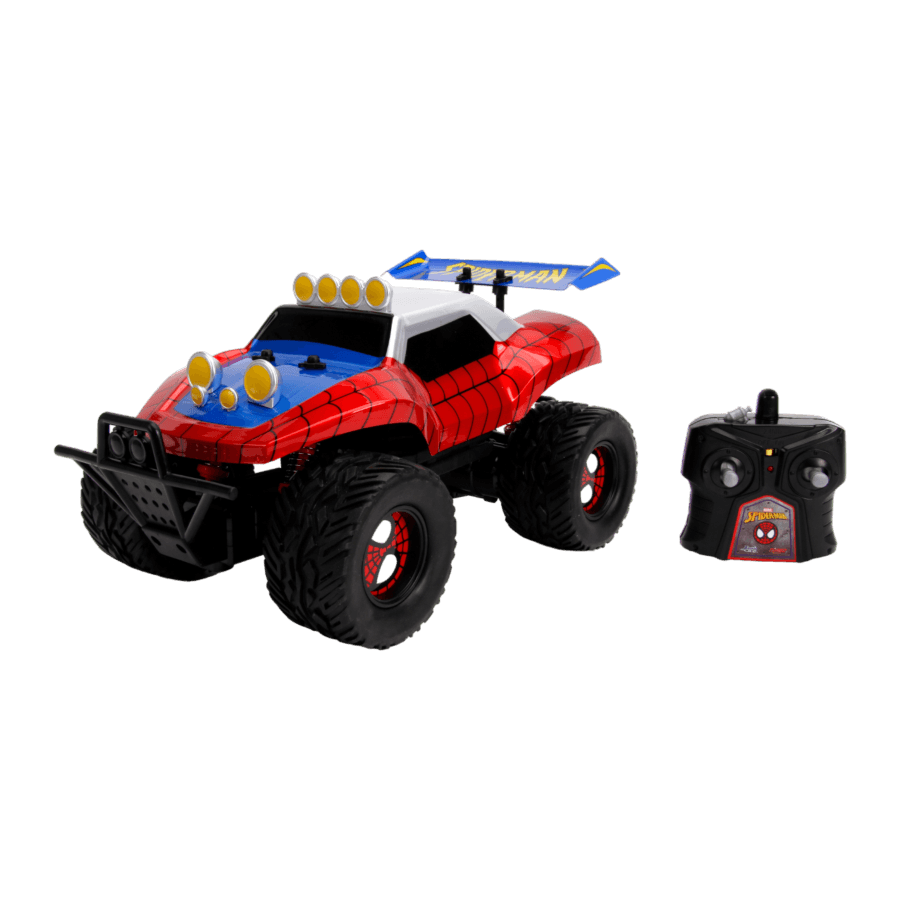 JAD30997 Marvel Comics - Spider-Man (Peter Parker) Buggy 1:14 Scale Remote Control Car - Jada Toys - Titan Pop Culture
