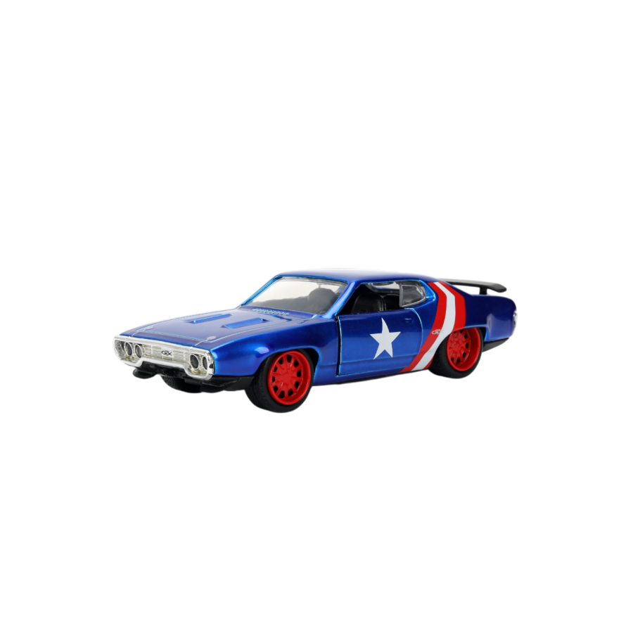 Marvel - 1972 Plymouth Captain America 1:32 Scale Diecast Vehicle