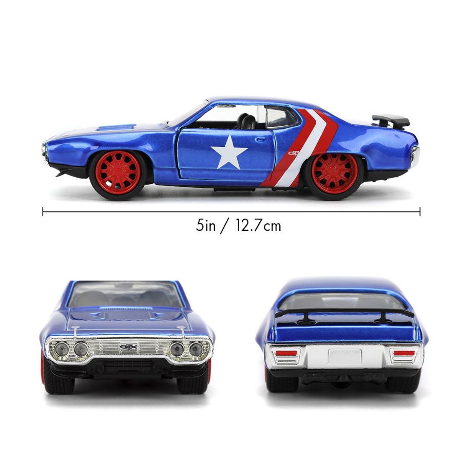 Marvel - 1972 Plymouth Captain America 1:32 Scale Diecast Vehicle