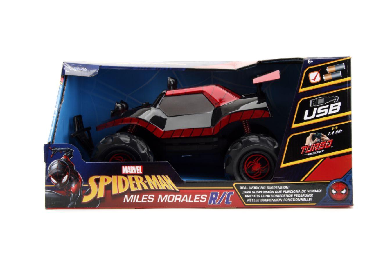JAD33709 Marvel Comics - Spider-Man (Miles Morales) Buggy 1:14 Scale Remote Control Car - Jada Toys - Titan Pop Culture
