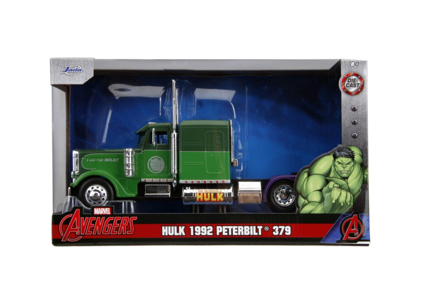 JAD33781 Marvel Comics - 1992 Peterbilt 379 (Hulk colours) 1:24 Scale Diecast Vehicle - Jada Toys - Titan Pop Culture