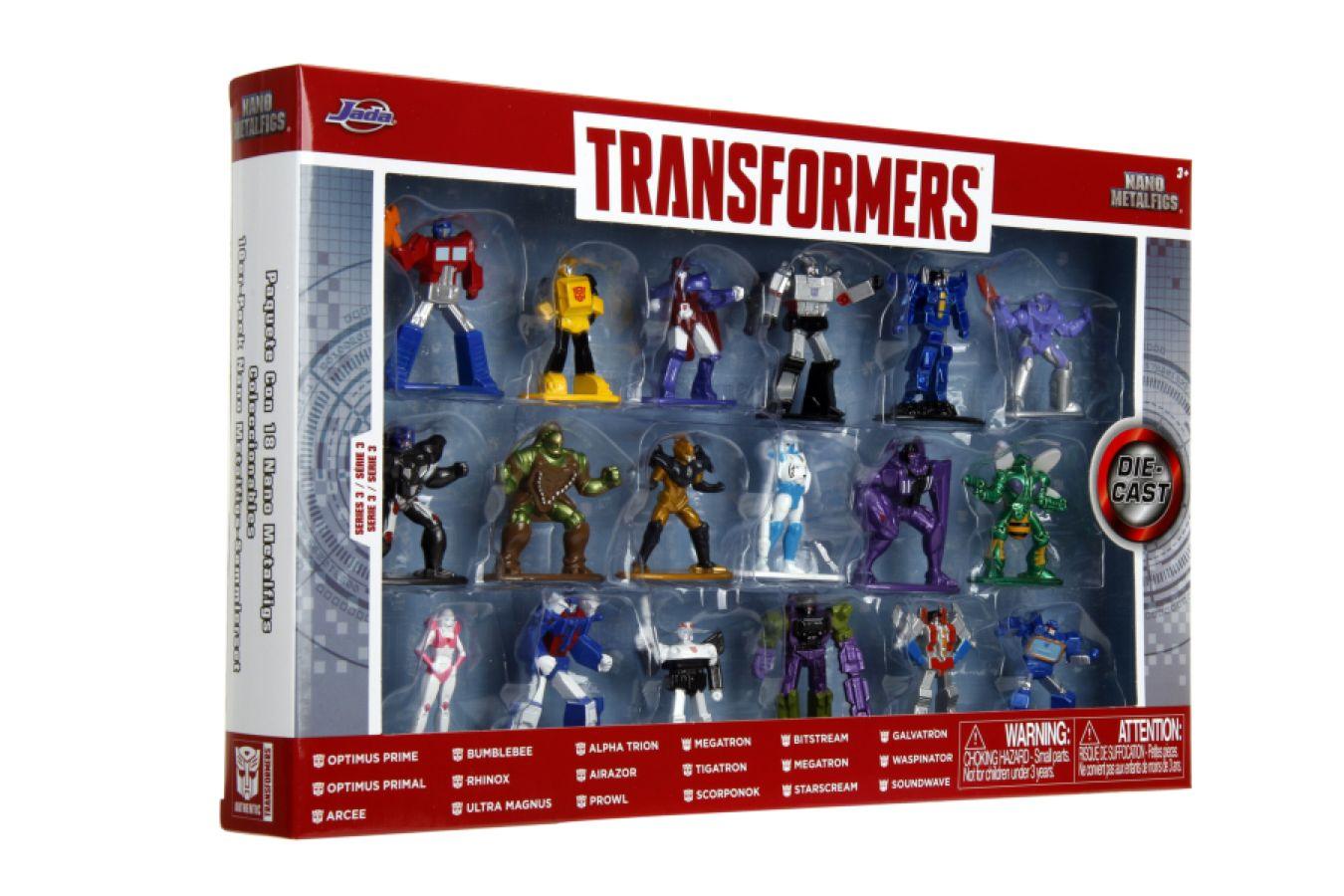 JAD34282 Transformers - Nano MetalFigs Series 3 18-Pack - Jada Toys - Titan Pop Culture