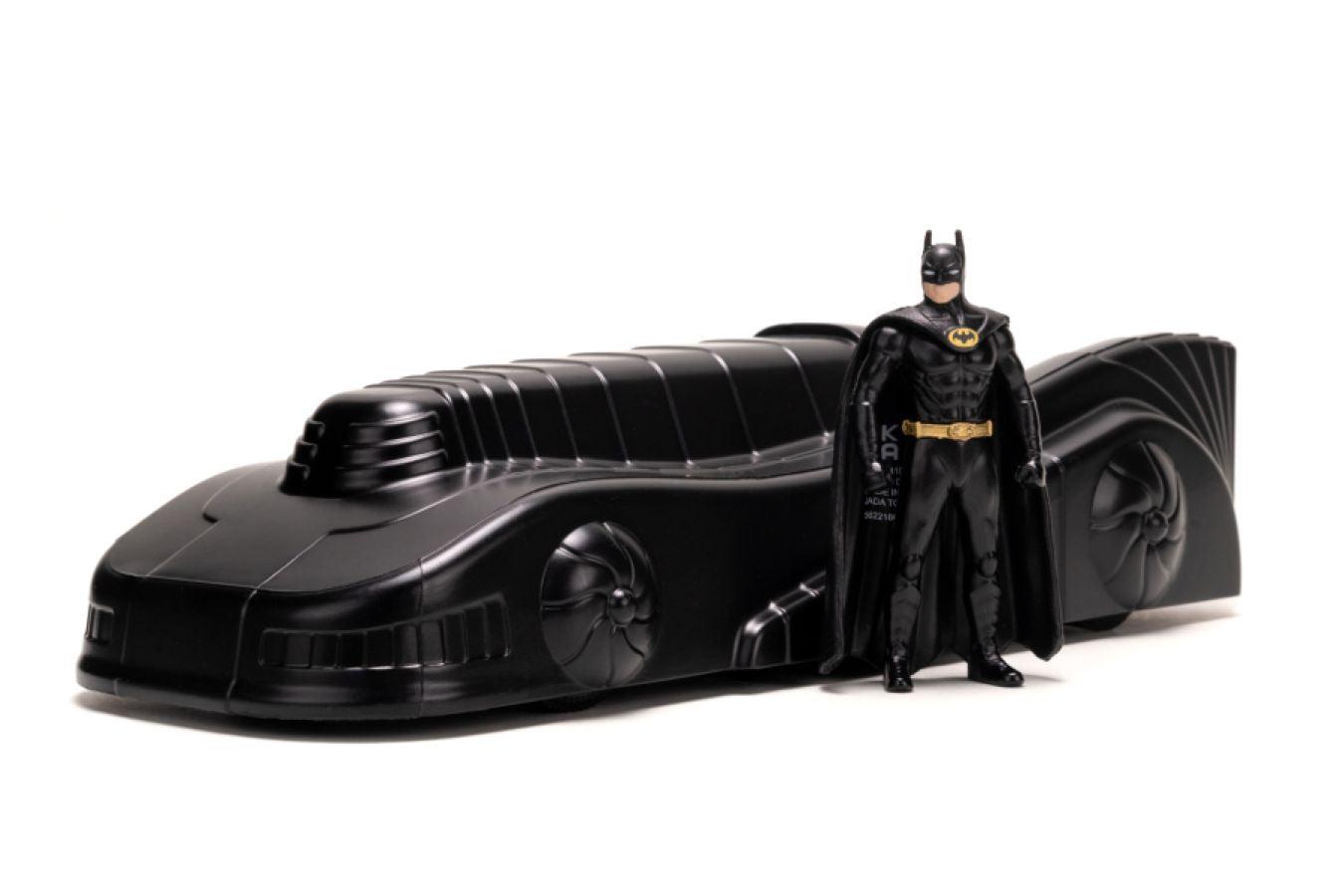 JAD34368 Batman (1989) - Batmobile & Armour with Batman 1:24 Scale Diecast Vehicle Set - Jada Toys - Titan Pop Culture