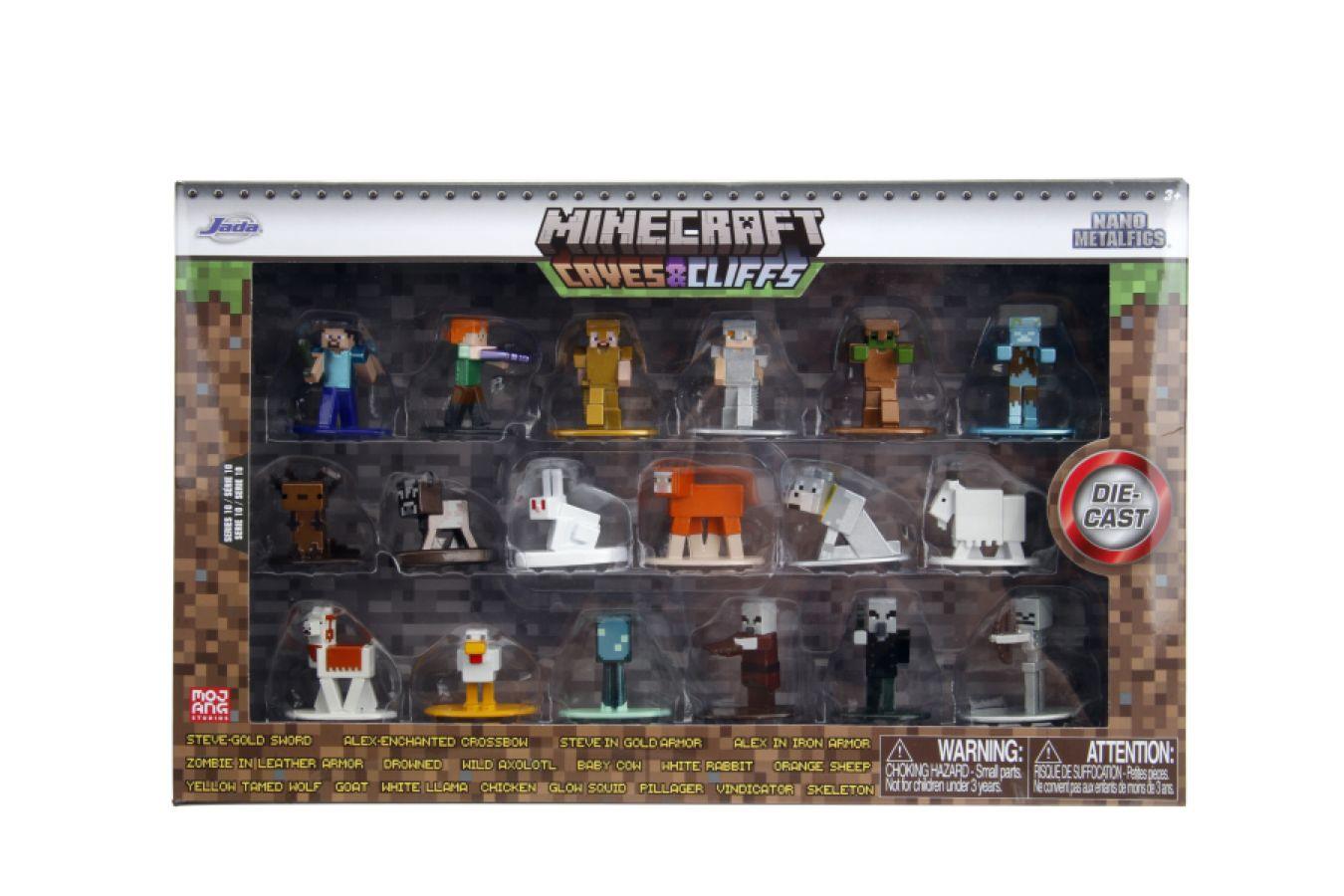 JAD34466 Minecraft - Caves & Cliffs Nano MetalFig Series 10 18-Pack - Jada Toys - Titan Pop Culture
