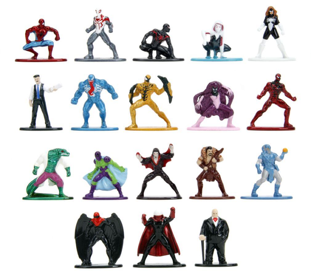 JAD34468 Marvel Comics - Spider-Man Nano MetalFig Series 9 18-Pack - Jada Toys - Titan Pop Culture