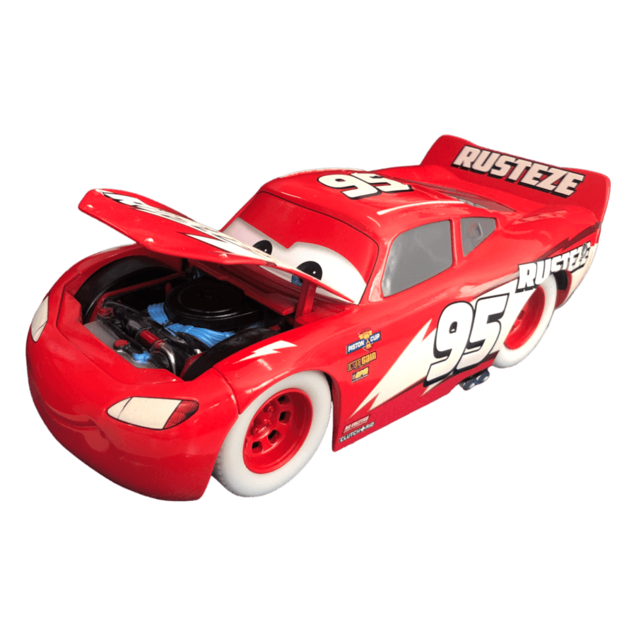 JAD34846 Cars - Lightning McQueen Glow 1:24 Diecast Vehicle - Jada Toys - Titan Pop Culture