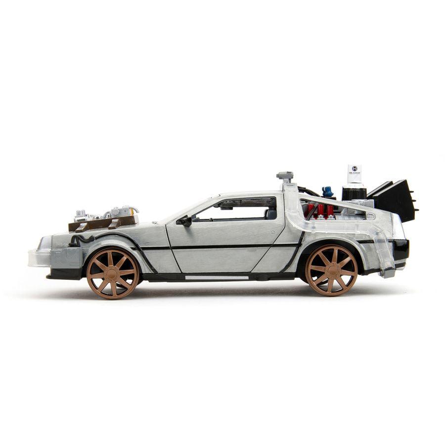 JAD34996 Back to the Future 3 - Delorean 1:24 Diecast Vehicle (with Sound) - Jada Toys - Titan Pop Culture