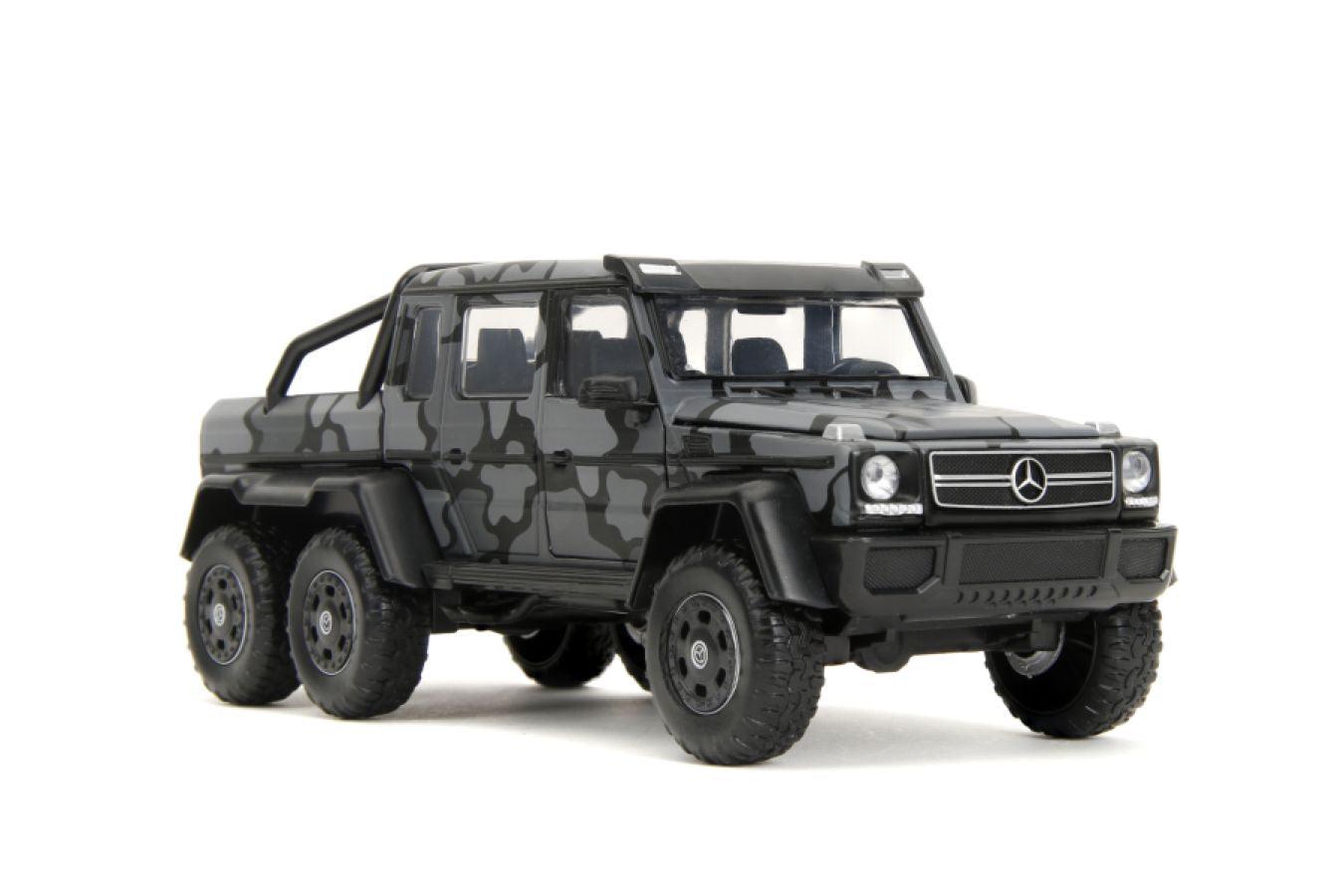 JAD35067 Pink Slips - Mercedes Benz AMG G63 6x6 (Black Camo) 1:24 Scale Diecast Vehicle - Jada Toys - Titan Pop Culture