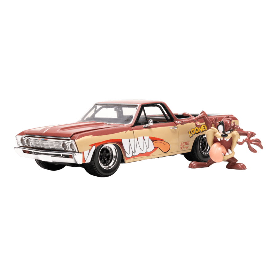 JAD35130 Looney Tunes - Chevy El Camino with Tassie Devil 1:24 Scale Diecast Vehicle - Jada Toys - Titan Pop Culture