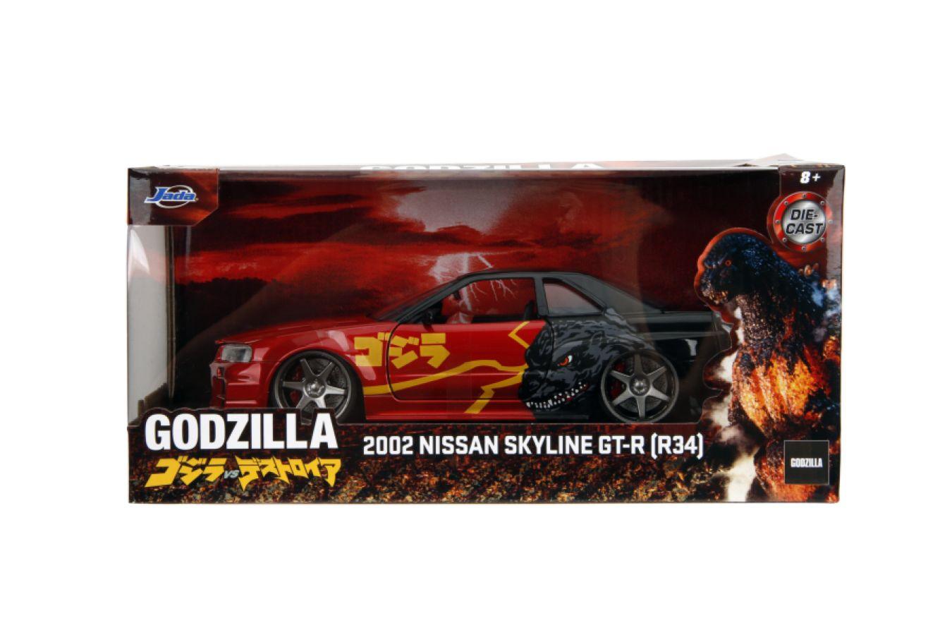 JAD35133 Godzilla - Nissan GTR 1:24 Scale Diecast Vehicle - Jada Toys - Titan Pop Culture
