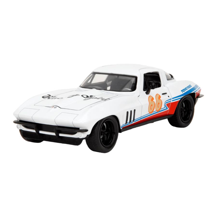 JAD35205 Big Time Muscle: Dark Horse - 1966 Chevorlet Corvette 1:24 Scale Die-cast Vehicle - Jada Toys - Titan Pop Culture