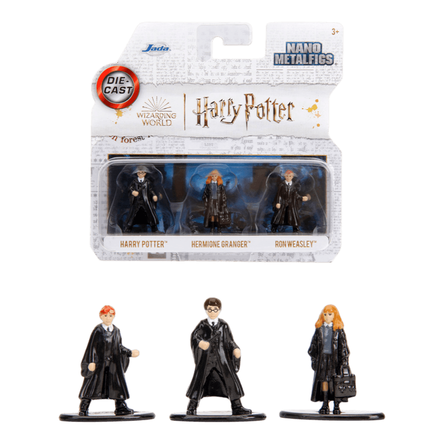 JAD35334 Harry Potter - Nano MetalFig 3-Pack - Jada Toys - Titan Pop Culture
