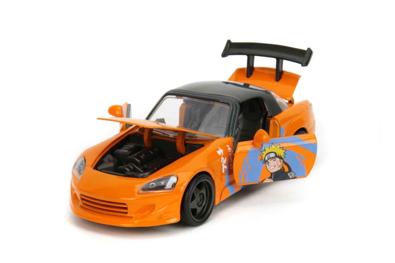 JAD35351 Naruto - 2001 Honda S2000 (with Naruto Figure) 1:24 Scale Diecast Vehicle Set - Jada Toys - Titan Pop Culture