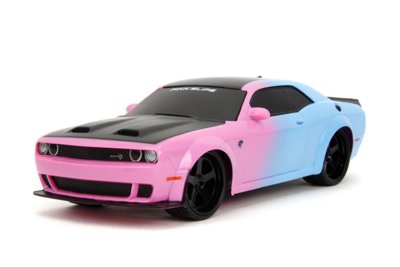 JAD35593 Pink Slips - 2019 Dodge Challenger SRT Hellcat 1:16 Scale Remote Control Car - Jada Toys - Titan Pop Culture