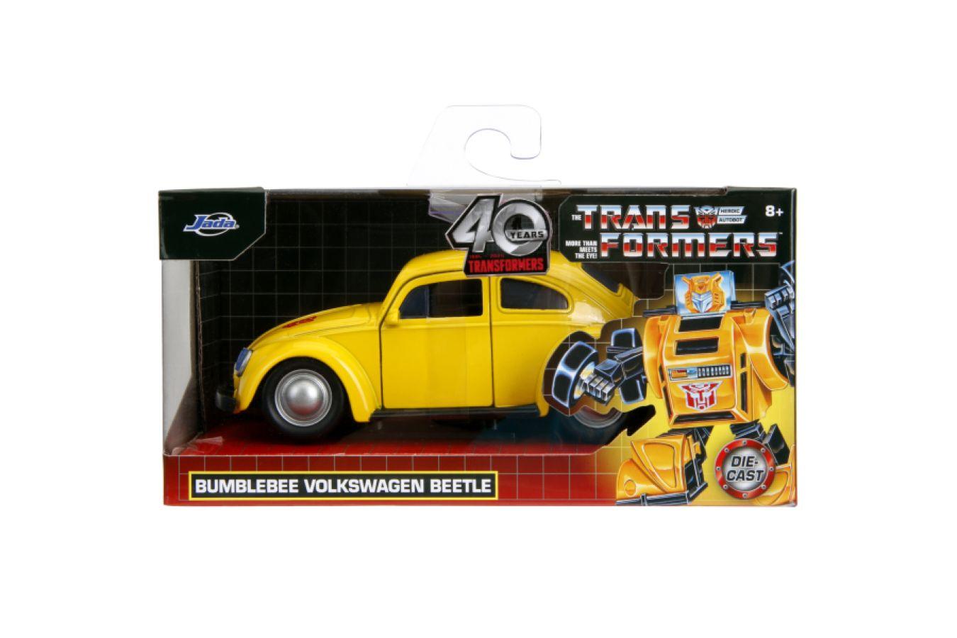 JAD35595 Transformers - G1 Bumblebee VW Beetle 1:32 Scale Diecast Vehicle - Jada Toys - Titan Pop Culture
