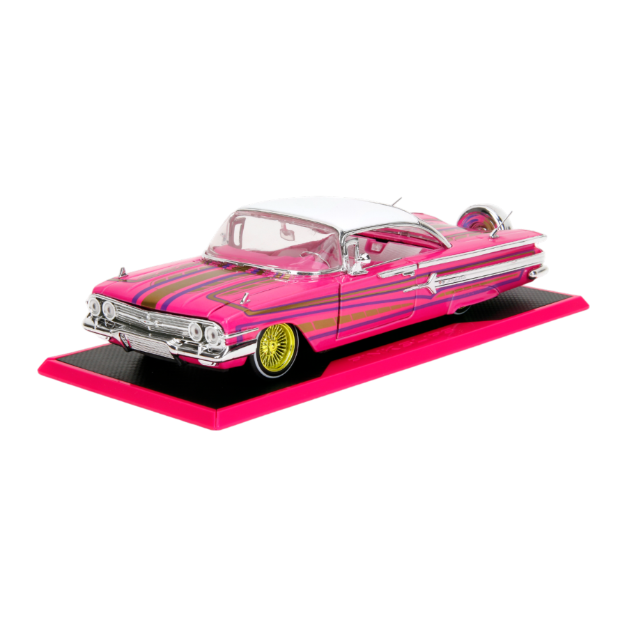 JAD35984 Pink Slips - 1960 Chevy Impala Low Rider 1:24 Scale Diecast Vehicle - Jada Toys - Titan Pop Culture