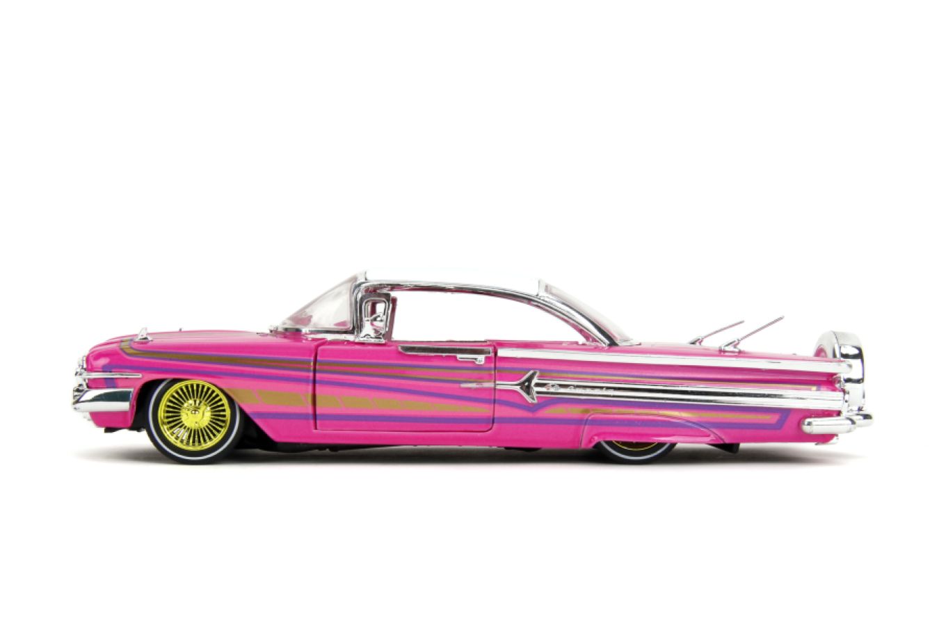 JAD35984 Pink Slips - 1960 Chevy Impala Low Rider 1:24 Scale Diecast Vehicle - Jada Toys - Titan Pop Culture