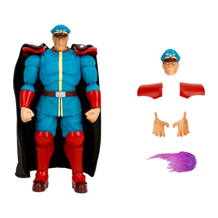 Street Fighter II - Figura de acción de 6" de M Bison (Jugador 2)