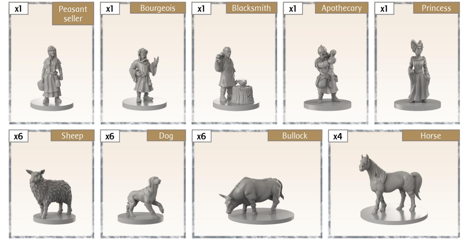 Time of Legends Joan of Arc Village 2. Extra Miniatures