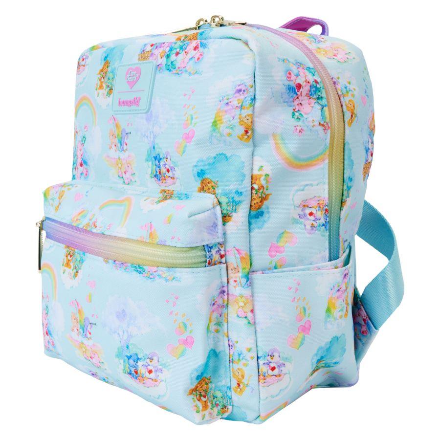 LOUCBBK0026 Care Bears - Cousins All-over-print Nylon Square Mini Backpack - Loungefly - Titan Pop Culture