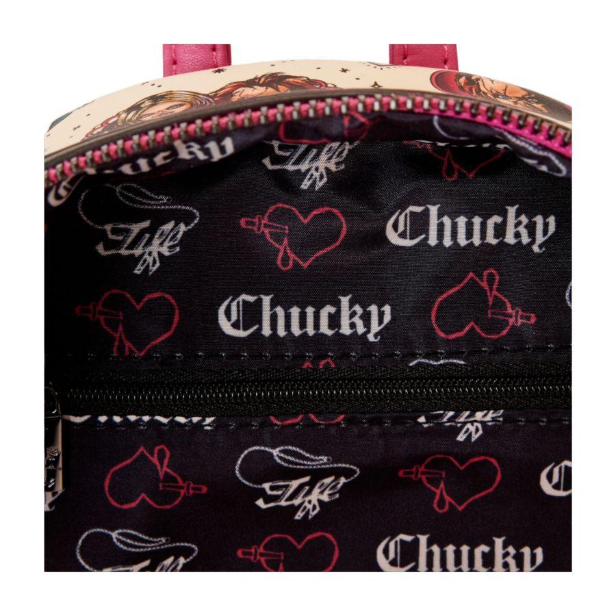 LOUCKBK0015 Bride of Chucky - Valentines US Exclusive Mini Backpack [RS] - Loungefly - Titan Pop Culture
