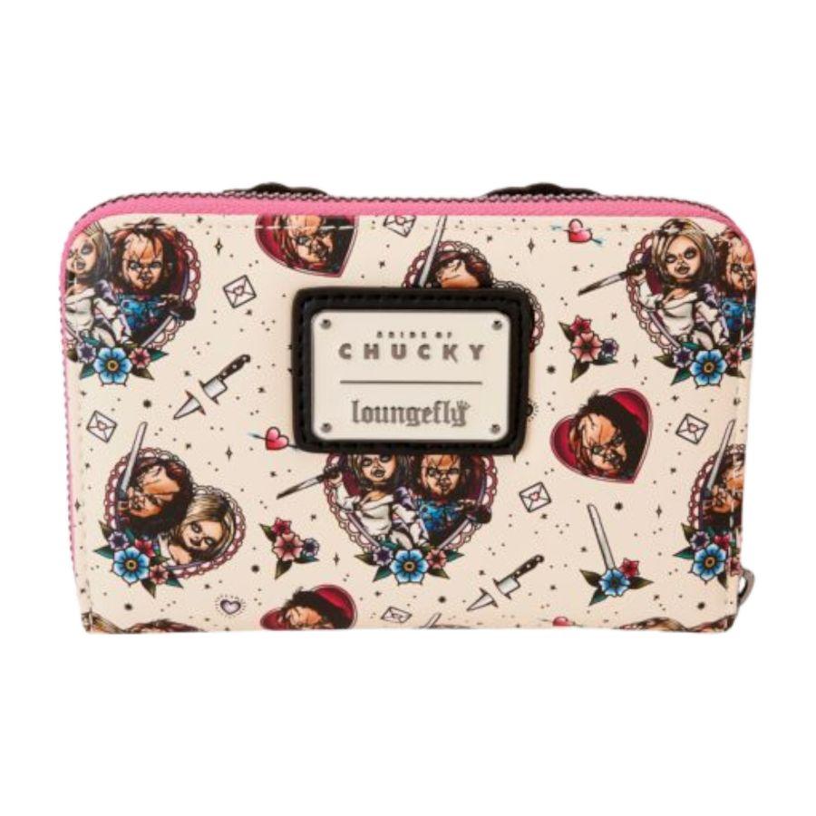 LOUCKWA0005 Bride of Chucky - Valentines US Exclusive Zip Around Wallet [RS] - Loungefly - Titan Pop Culture