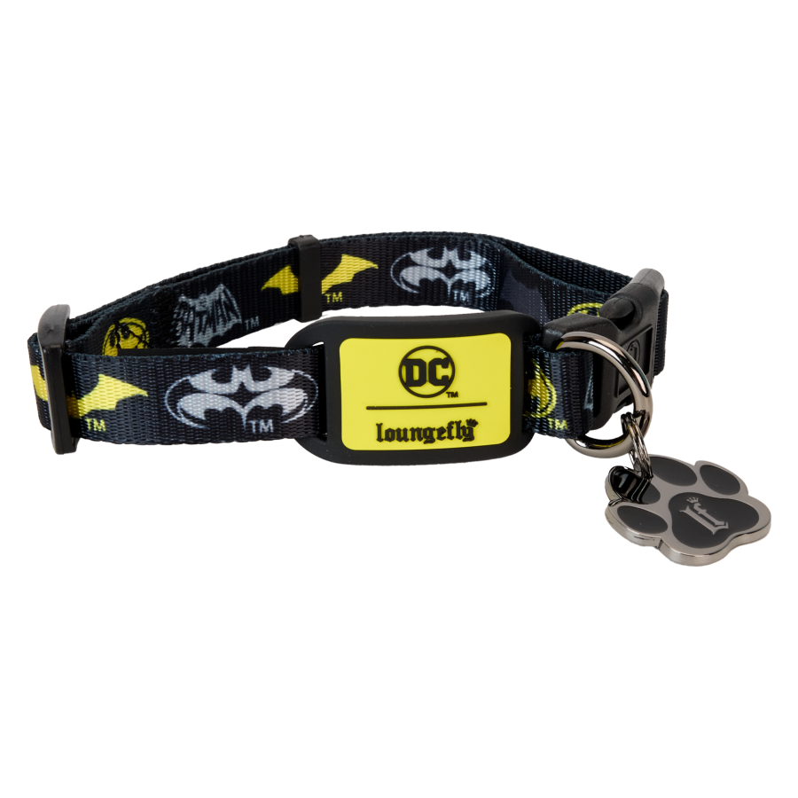 LOUDCCPDC0001S DC Comics - Batman: 85th Anniversary Pet Collar (Small) - Loungefly - Titan Pop Culture