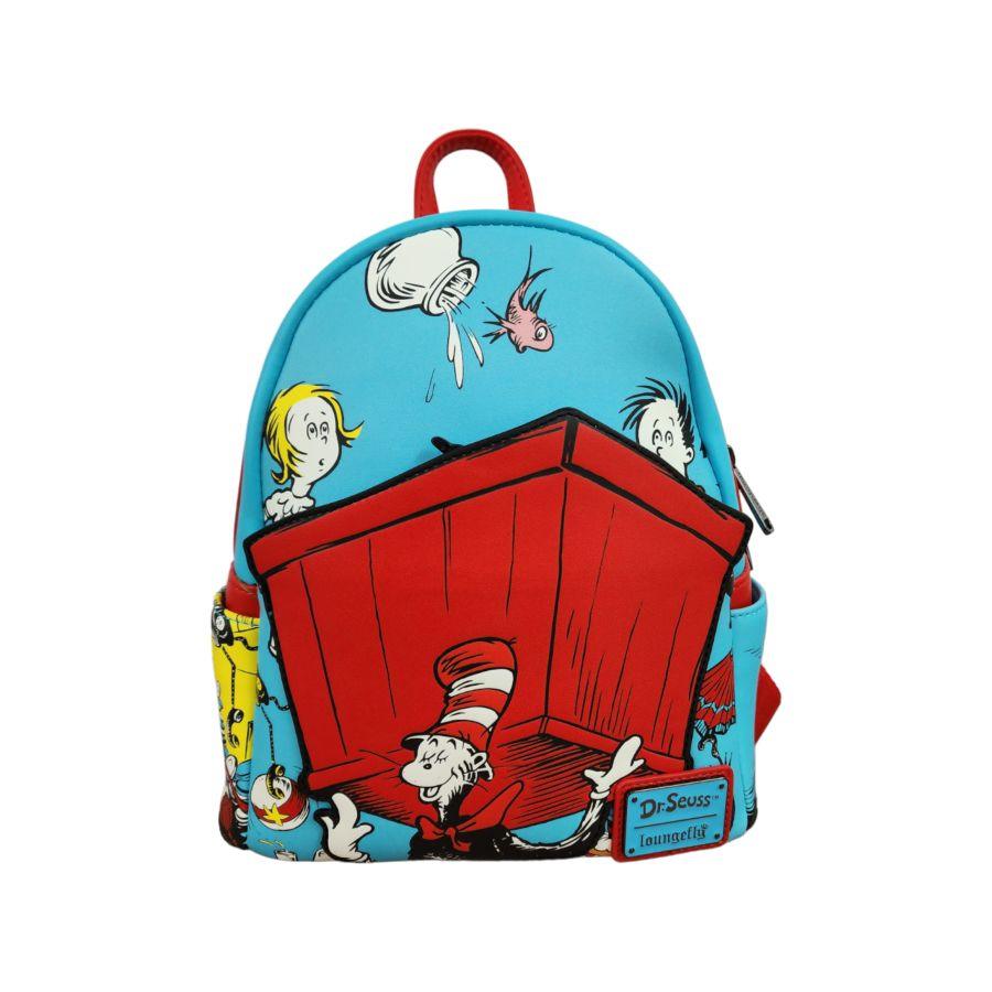 LOUDSSBK0035 Dr Seuss - Thing 1 & 2 Box US Exclusive Mini Backpack [RS] - Loungefly - Titan Pop Culture