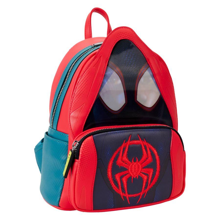 LOUMVBK0337 Spider-Man: Across the Spider-Verse - Miles Hoody Cosplay Mini Backpack - Loungefly - Titan Pop Culture