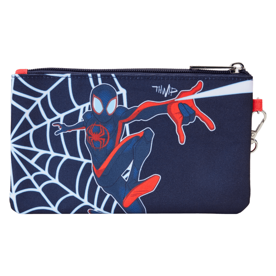 LOUMVWC0002 Spider-Man: Across the Spider-Verse - Miles Nylon Wristlet Wallet - Loungefly - Titan Pop Culture