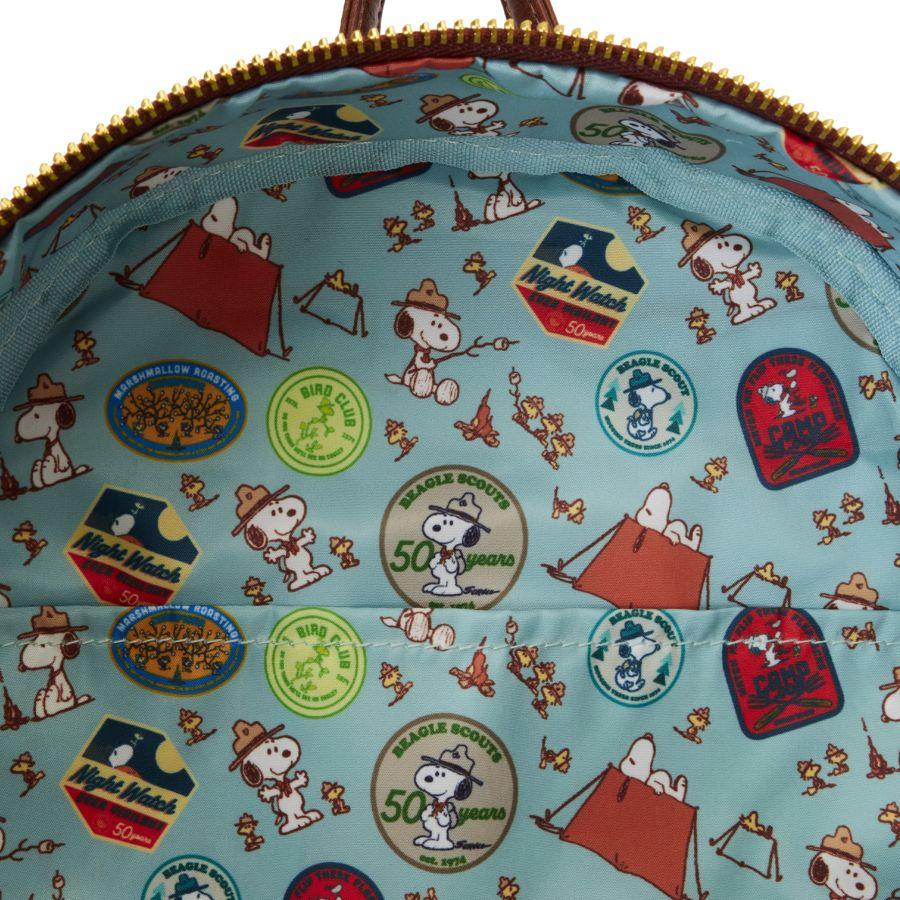 LOUPNBK0036 Peanuts: Beagle Scouts - 50th Anniversary Mini Backpack - Loungefly - Titan Pop Culture