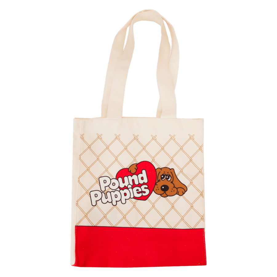 LOUPUPTB0001 Pound Puppies - 40th Anniversary Canvas Tote Bag - Loungefly - Titan Pop Culture