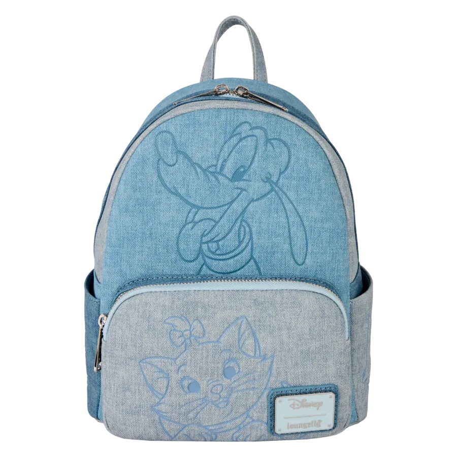 Disney - Dogs & Cats Faux Denim Mini Backpack