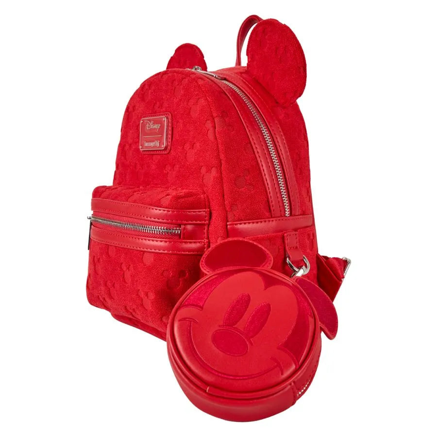 Disney - Mickey Ears Burnout Mini Backpack
