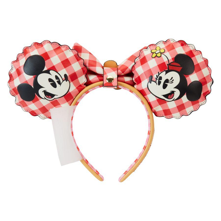 LOUWDHB0133 Mickey & Minnie -Picnic Pie Ear Headband - Loungefly - Titan Pop Culture