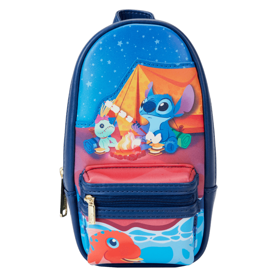 LOUWDPCC0011 Lilo & Stitch - Camping Cuties Mini Backpack Pencil Case - Loungefly - Titan Pop Culture