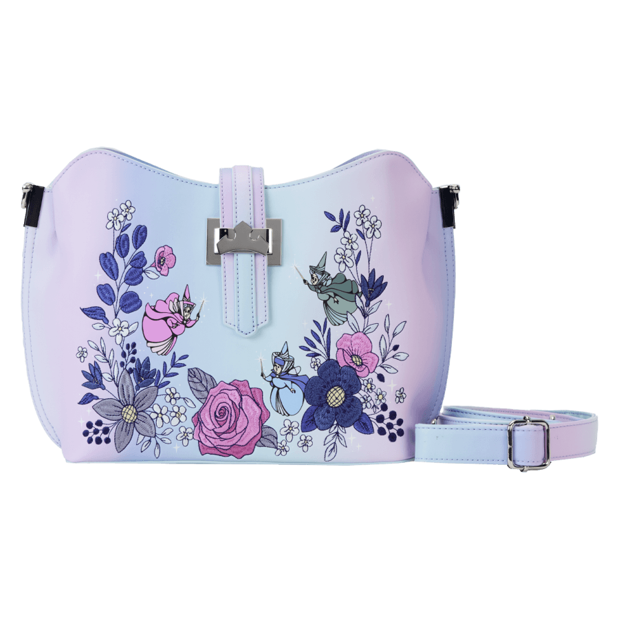 LOUWDTB2941 Sleeping Beauty - 65th Anniversary Floral Crown Crossbody - Loungefly - Titan Pop Culture